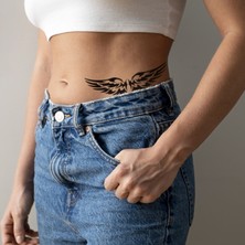 One Spray Tattoo Fantastik Melek Kanadı Dövme Şablonu 2