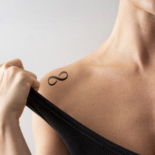 One Spray Tattoo Minimal Sonsuzluk Dövme Şablonu