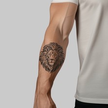 One Spray Tattoo Genç Aslan Dövme Şablonu