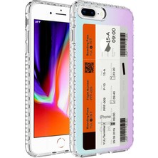 iPhone 8 Plus Uyumlu Airbag Kenarlı Renkli Desenli Silikon Zore Elegans KAPAK-NO8-8680436628546-TA80
