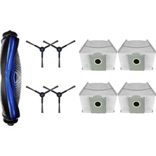 Whispering Debot X8 Pro Omnı / DEX56 Vakum Parçaları Ana Silindir Yan Fırça Paspas Bezi Toz Torbası Aksesuarları (Yurt Dışından)