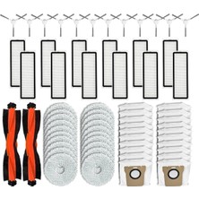 Whispering Robot Vakum X20+, X10+ / X20 Plus, X10 Plus Parçaları Ana Yan Fırça Hepa Filtre Paspas Bezi Toz Torbası Aksesuarları (Yurt Dışından)