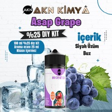 Akn Kimya Asap Grape Yoğun Dıy Kit Siyah Üzüm Buz Gıda Aroması %25 Oranda Aroma İçerir (Hazır Değildir )