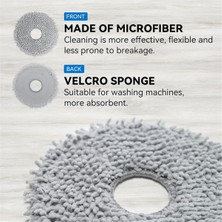 Pouxheu Q & Qrevo Maxv Robot Için Mikrofiber Vakumlu Paspas Bezi Pedleri - Yeniden Kullanılabilir ve Yıkanabilir Yedek Parçalar (Yurt Dışından)