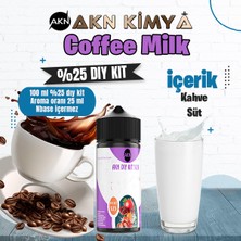 Akn Kimya Coffee Milk Yoğun Dıy Kit Kahve Süt Gıda Aroması %25 Oranda Aroma İçerir (Hazır Değildir )