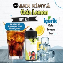 Akn Kimya Cola Lemon Dıy Kit Cola Lemon Buz Gıda Aroması %20 Oranda Aroma İçerir (Hazır Değildir )