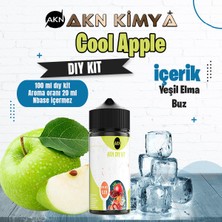 Akn Kimya Cool Apple Dıy Kit Yeşil Elma Buz Gıda Aroması %20 Oranda Aroma İçerir (Hazır Değildir )