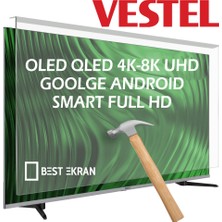 Best Ekran Vestel 49" inç 124 Ekran LED OLED QLED Android 4K-8K Smart Televizyon Tv Ekran Koruyucu