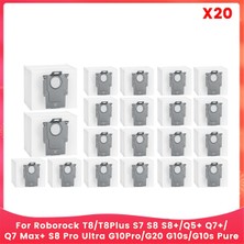 Stayrea T8/T8PLUS S7 S8 S8+/q5+ +/ Max+ Pro Ultra G10PRO/G20 G10S/G10S Pure Vacuum Parçaları Için Toz Torbası 20 Adet (Yurt Dışından)