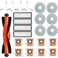 Stayrea Robot Vakum X20+/X20 Plus Parça Aksesuarları Ana Yan Fırça Hepa Filtre Paspas Bezi Toz Torbası (Yurt Dışından)