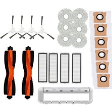 Stayrea Robot Süpürge X20+ / X20 Plus Için Aksesuar Seti Ana Yan Fırça Hepa Filtre Paspas Bezi Toz Torbası Yedek Parçaları (Yurt Dışından)