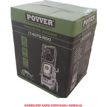 Povver PROFESYONEL İNDÜKSİYON MOTORLU Yüksek Basınçlı Yıkama Makinası (1800 W - 150 Bar) KÖPÜK ATMA APARATI HEDİYE