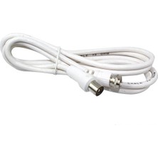 60 Ohm Erkek / F Erkek 1.2 Metre Beyaz Kablo