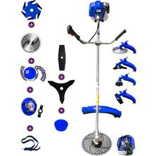 Eisenn Germany MULTI-9900 Yan Tırpan 8 In 1 Full Set Hediye Benzinli Motorlu Ot Çalı Çim Biçme Makinesi