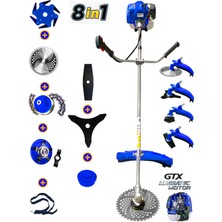 Eisenn Germany MULTI-9900 Yan Tırpan 8 In 1 Full Set Hediye Benzinli Motorlu Ot Çalı Çim Biçme Makinesi
