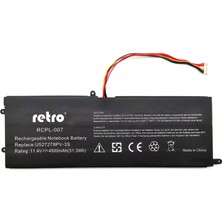 Retro I-Life Zed Air Cx5, IL.1506 U527278PV-3S Uyumlu Batarya Pil 