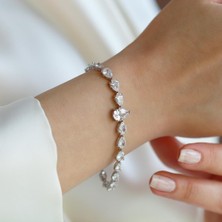 Necati Gün Damla Taşlı Gümüş Bileklik