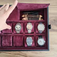 Onywatch Deri Saat Kutusu Saat Koleksiyon Kutusu 10'lu Saat Kutusu