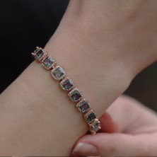 Necati Gün Mistik Topaz Taşlı Rose Gold Kaplama Su Yolu Bileklik