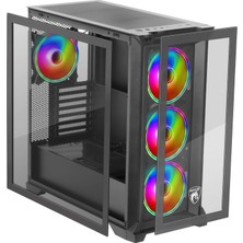 Green Griffin G9 7X120/140MM Fan Argb 2x3.0usb 1x3.1 Gen2 Type-C Tempered Oyun Bilgisayar Kasası