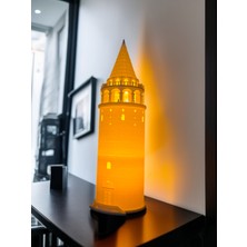 MegArt3D Galata Kulesi Tealight Mum Aydınlatmalı Dekoratif Obje Ev ve Ofis Dekoru