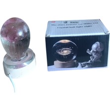 Deniz  Anası Temalı Işıklı Ahşap Altlıklı Kar Küre