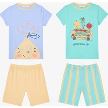 Penti Erkek Çocuk Generation Pamuklu Çok Renkli 2li Pijama Takımı