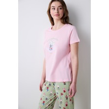 Penti Pamuklu Flower Market Pantolon Çok Renkli Pijama Takımı