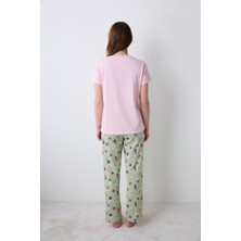 Penti Pamuklu Flower Market Pantolon Çok Renkli Pijama Takımı