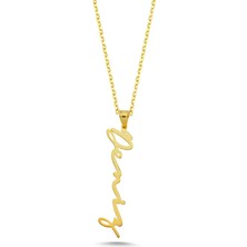 Diamine 14 Ayar Altın İsim Kolye Ucu