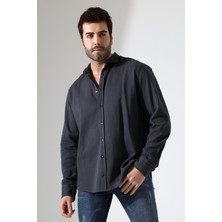 Dosesa Erkek Büyük Beden Gabardin Gömlek – Slim Fit, Rahat Kesim, Çıtçıtlı, Şık ve Spor Gömlek