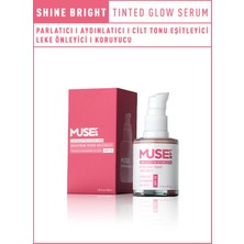 Muse Lab Shine Bright Tinted Glow Serum I Cilt Aydınlatıcı I Parlatıcı I Nemlendirici Serum SPF15