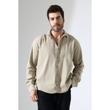 Dosesa Erkek Büyük Beden Gabardin Gömlek – Slim Fit, Rahat Kesim, Çıtçıtlı, Şık ve Spor Gömlek