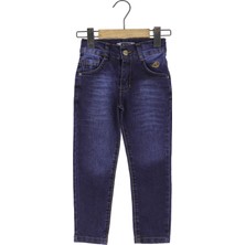 Crassi Erkek Çocuk Kot Pantolon Bol Kesim Denim Kumaş 1 - 2 Yaş Düz Desenli Mavi Renk