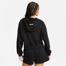 Nike Sportswear Air Oversized Mod Crop Fleece Kadın Siyah Hoodie DV8048-010