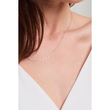 Kural Jewelry 925 Ayar Gümüş Singapur Zincir 50 cm Kadın Kolye