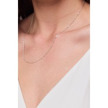 Kural Jewelry 925 Ayar Gümüş Singapur Zincir 50 cm Kadın Kolye
