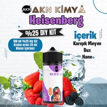 Akn Kimya Heisenberg Yoğun Dıy Kit Karışık Meyve Buz Nane Gıda Aroması %25 Oranda Aroma İçerir (Hazır Değildir )