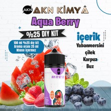 Akn Kimya Aquaberry Yoğun Dıy Kit Yabanmersini Çilek Karpuz Buz Gıda Aroması %25 Oranda Aroma İçerir (Hazır Değildir )