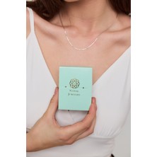 Kural Jewelry 925 Ayar Gümüş Gurmet Tondo Yuvarlak Zincir Ayarlanabilir 45 cm Kolye