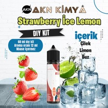 Akn Kimya Strawberry Ice Lemon Dıy Kit Çilek Limon Buz Gıda Aroması %20 Oranda Aroma İçerir (Hazır Değildir )