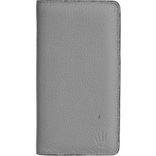 Watch of Royal ELEGANT GRİ HAKİKİ DERİ TELEFON CÜZDANI