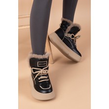 Getcho Pierre Cardin Jusu Kadın Kürklü Siyah Bot PCI-11188