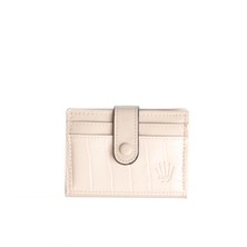 Watch of Royal DESENLİ KREM KARTLIK 8 ADET KART BÖLMELİ ÇITÇIT KİLİT SİSTEMLİ TASARIM CÜZDAN MONTİ