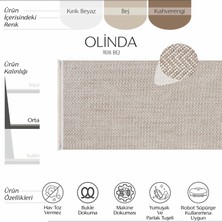 Cool Halı Olinda 1108 Bej Yolluk Bukle Yatak Odası Halısı Uzun Antre Hol Koridor Halısı Iskandinav Kesme Halı
