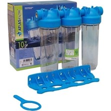 Aqua Bella Atlas Filtri Atlas 10" Dp Trıo Housıng 3/4" Filtre Kabı Boş