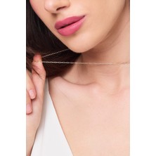 Kural Jewelry 925 Ayar Gümüş Ataç 45 cm Ayarlanabilir Zincir Kadın Kolye