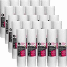 Aqua Bella Açık Kasa Su Arıtma Cihazı 10 Inç 5 Mikron Sediment Spun Filtre (25 Adet)