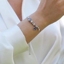 Necati Gün Fil Figürlü Charmlı Gümüş Bileklik