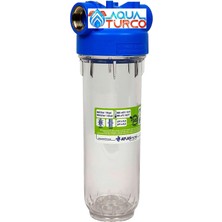 Aqua Bella Atlas 10 Inch Şeffaf 2 Parça Housing Dp 10 Mono 1” Ot Ts